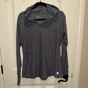 Tuff Athletics Sweatshirt Gray Hooded Soft Cozy Women's Size L